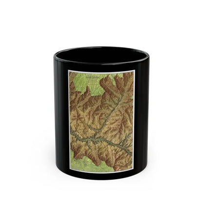 USA - Grand Canyon National Park, Arizona (1978) (Map) Black Coffee Mug 11oz - Go Mug Yourself