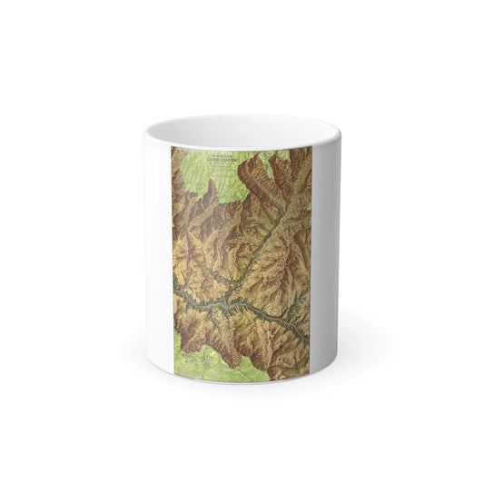 USA - Grand Canyon National Park, Arizona (1978) (Map) Color Changing Mug 11oz-Go Mug Yourself