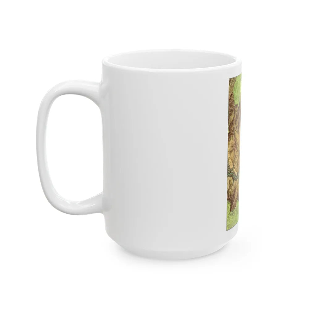 USA - Grand Canyon National Park, Arizona (1978) (Map) White Coffee Mug-Go Mug Yourself