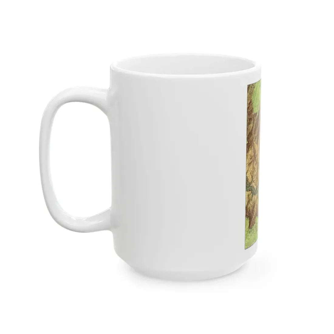 USA - Grand Canyon National Park, Arizona (1978) (Map) White Coffee Mug - Go Mug Yourself