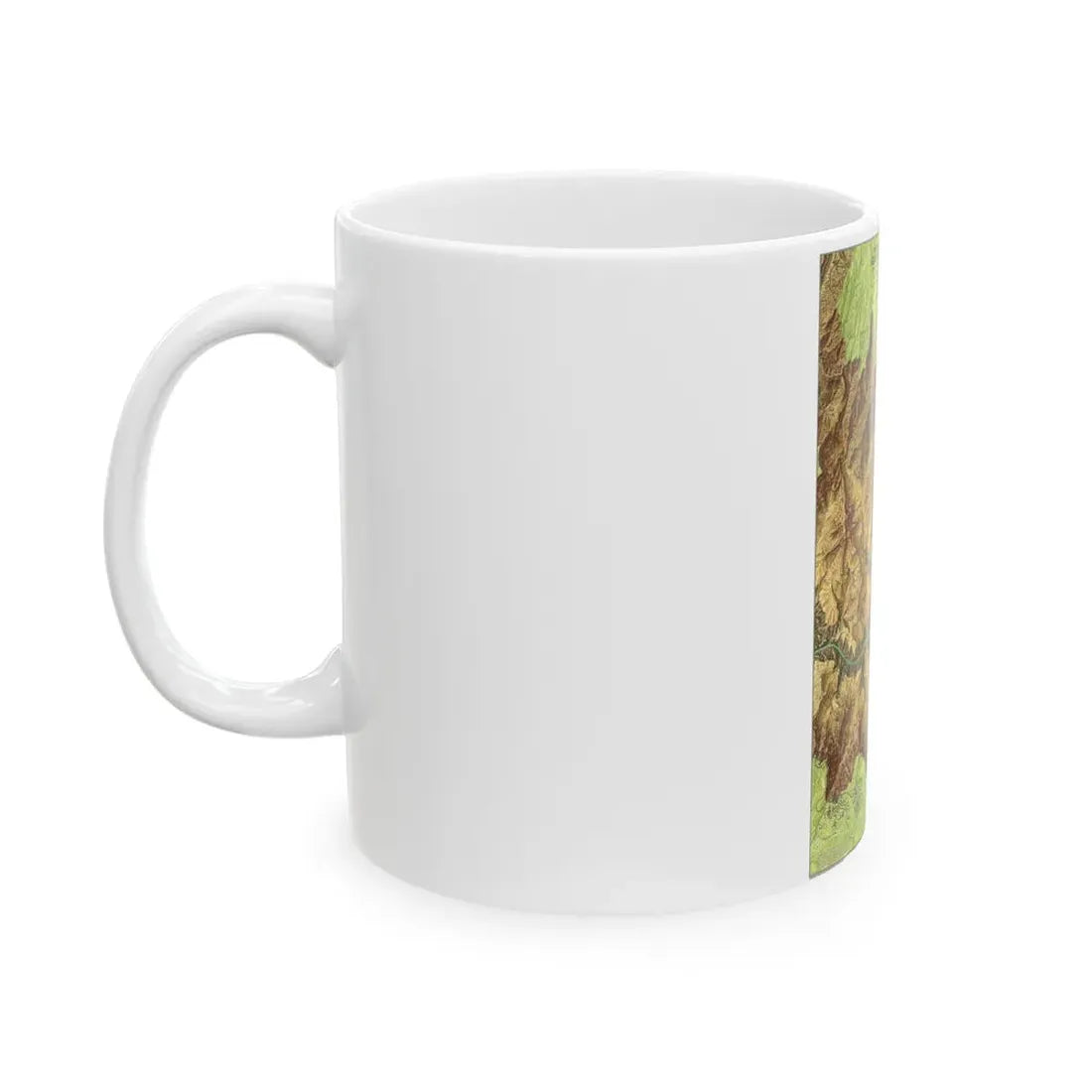 USA - Grand Canyon National Park, Arizona (1978) (Map) White Coffee Mug - Go Mug Yourself