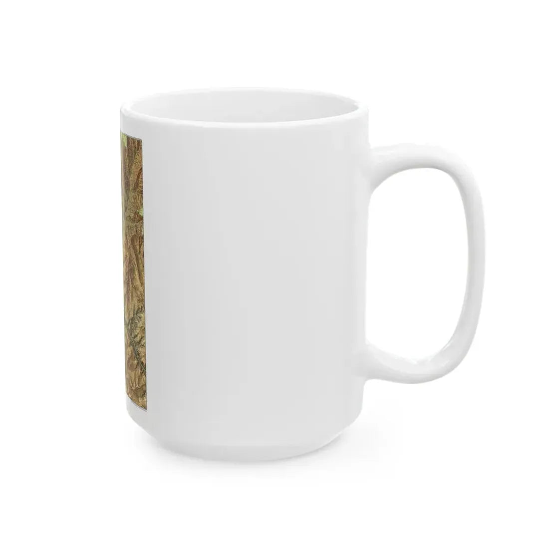 USA - Grand Canyon National Park, Arizona (1978) (Map) White Coffee Mug - Go Mug Yourself