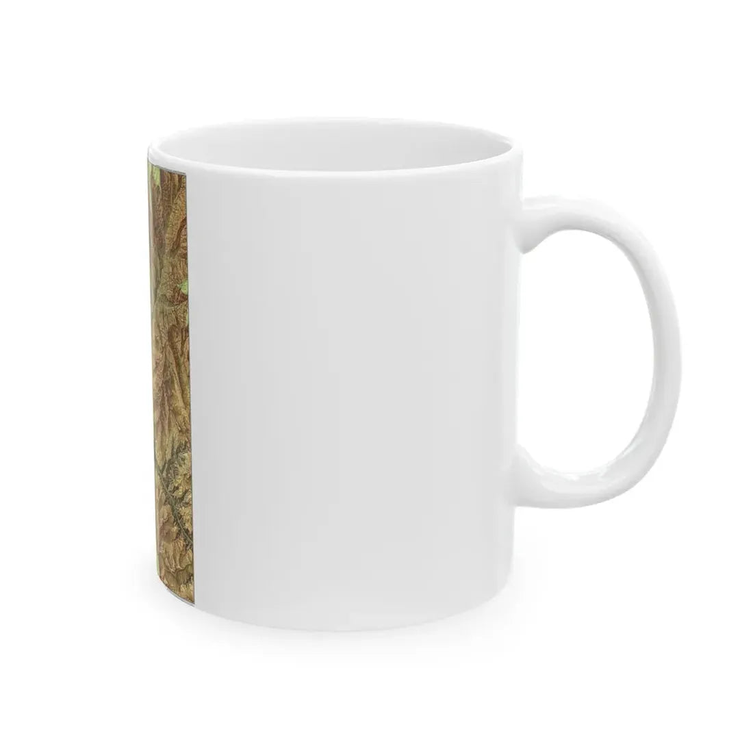 USA - Grand Canyon National Park, Arizona (1978) (Map) White Coffee Mug - Go Mug Yourself
