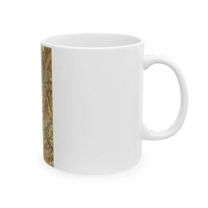 USA - Grand Canyon National Park, Arizona (1978) (Map) White Coffee Mug - Go Mug Yourself