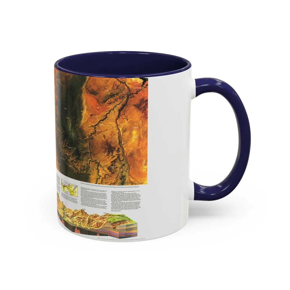 USA - Grand Canyon of the Colorado (1978) (Map) Accent Coffee Mug - Go Mug Yourself
