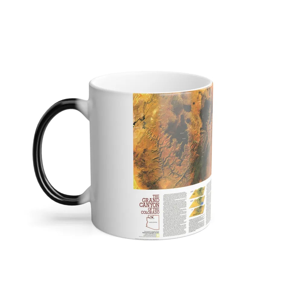 USA - Grand Canyon of the Colorado (1978) (Map) Color Changing Mug 11oz-Go Mug Yourself