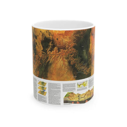 USA - Grand Canyon of the Colorado (1978) (Map) White Coffee Mug-11oz-Go Mug Yourself