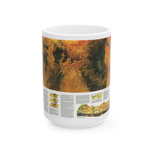 USA - Grand Canyon of the Colorado (1978) (Map) White Coffee Mug 15oz - Go Mug Yourself