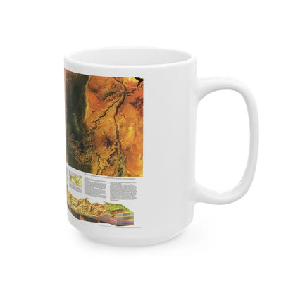 USA - Grand Canyon of the Colorado (1978) (Map) White Coffee Mug-Go Mug Yourself