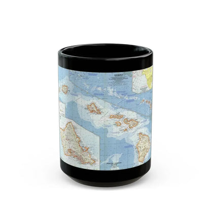 USA - Hawaii (1960) (Map) Black Coffee Mug 15oz - Go Mug Yourself