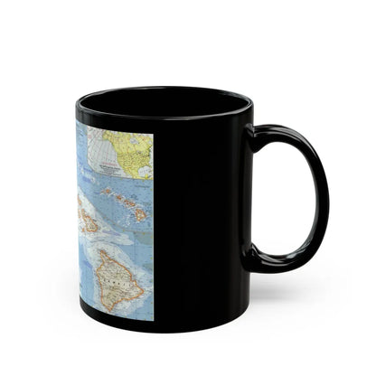 USA - Hawaii (1960) (Map) Black Coffee Mug-Go Mug Yourself