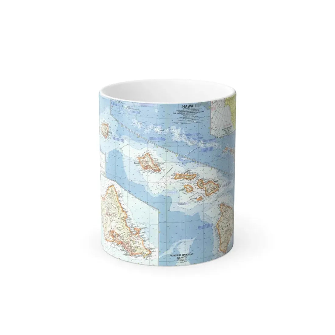 USA - Hawaii (1960) (Map) Color Changing Mug 11oz Default Title 11oz - Go Mug Yourself
