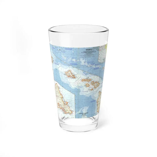 USA - Hawaii (1960) (Map) Pint Glass 16oz 16oz - Go Mug Yourself