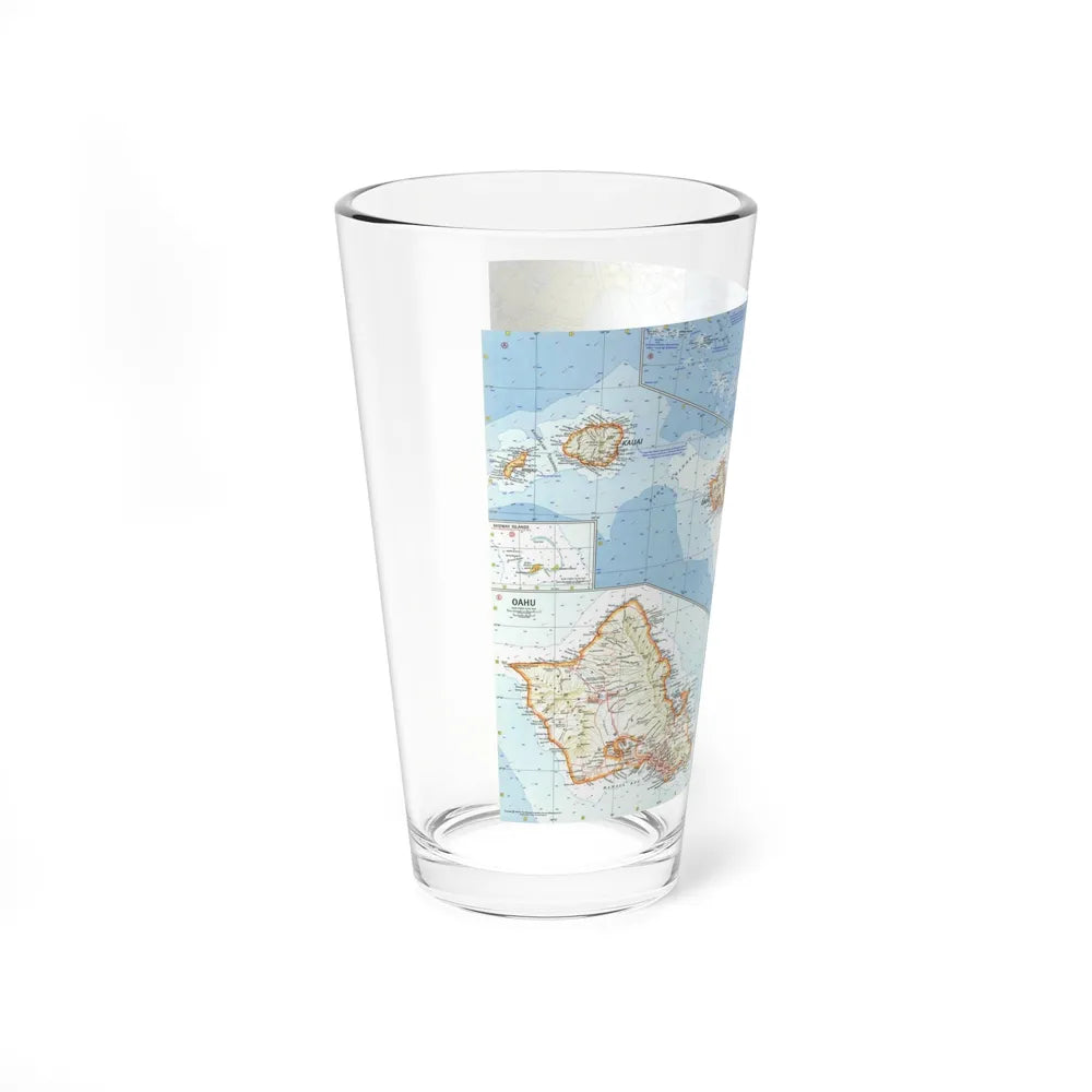 USA - Hawaii (1960) (Map) Pint Glass 16oz-Go Mug Yourself