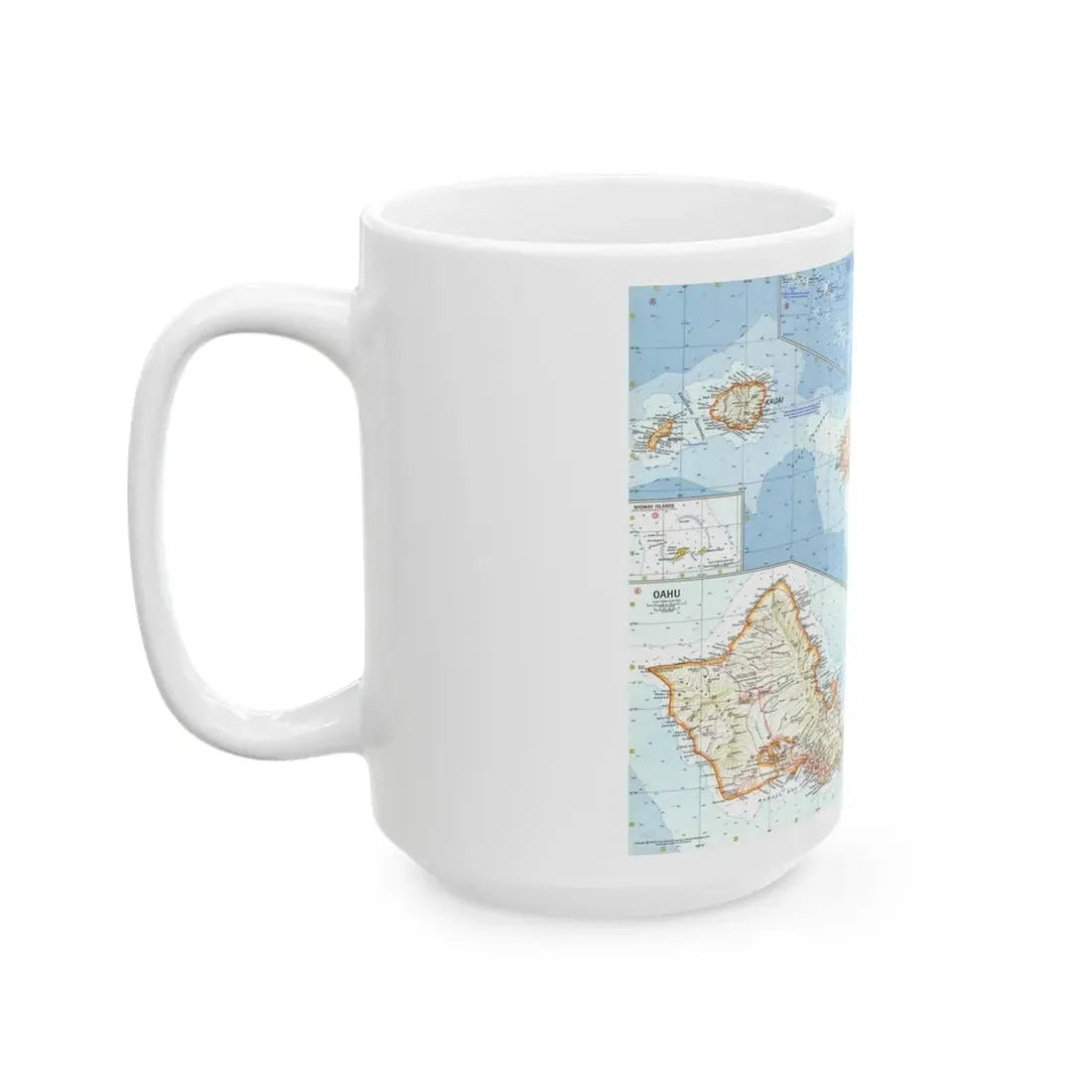USA - Hawaii (1960) (Map) White Coffee Mug - Go Mug Yourself