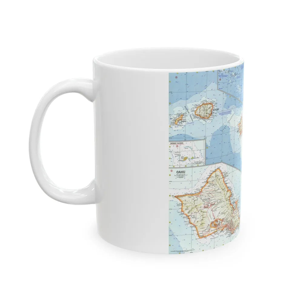 USA - Hawaii (1960) (Map) White Coffee Mug-Go Mug Yourself