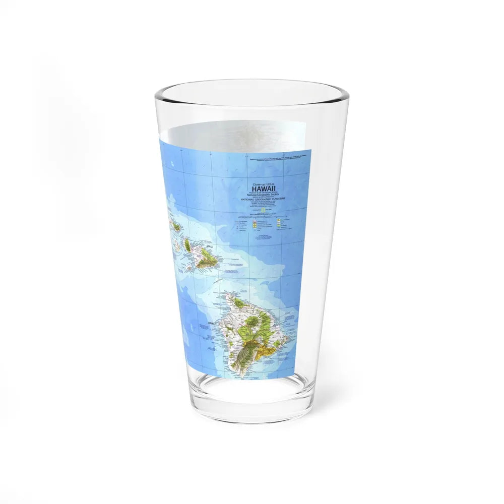 USA - Hawaii (1976) (Map) Pint Glass 16oz-Go Mug Yourself