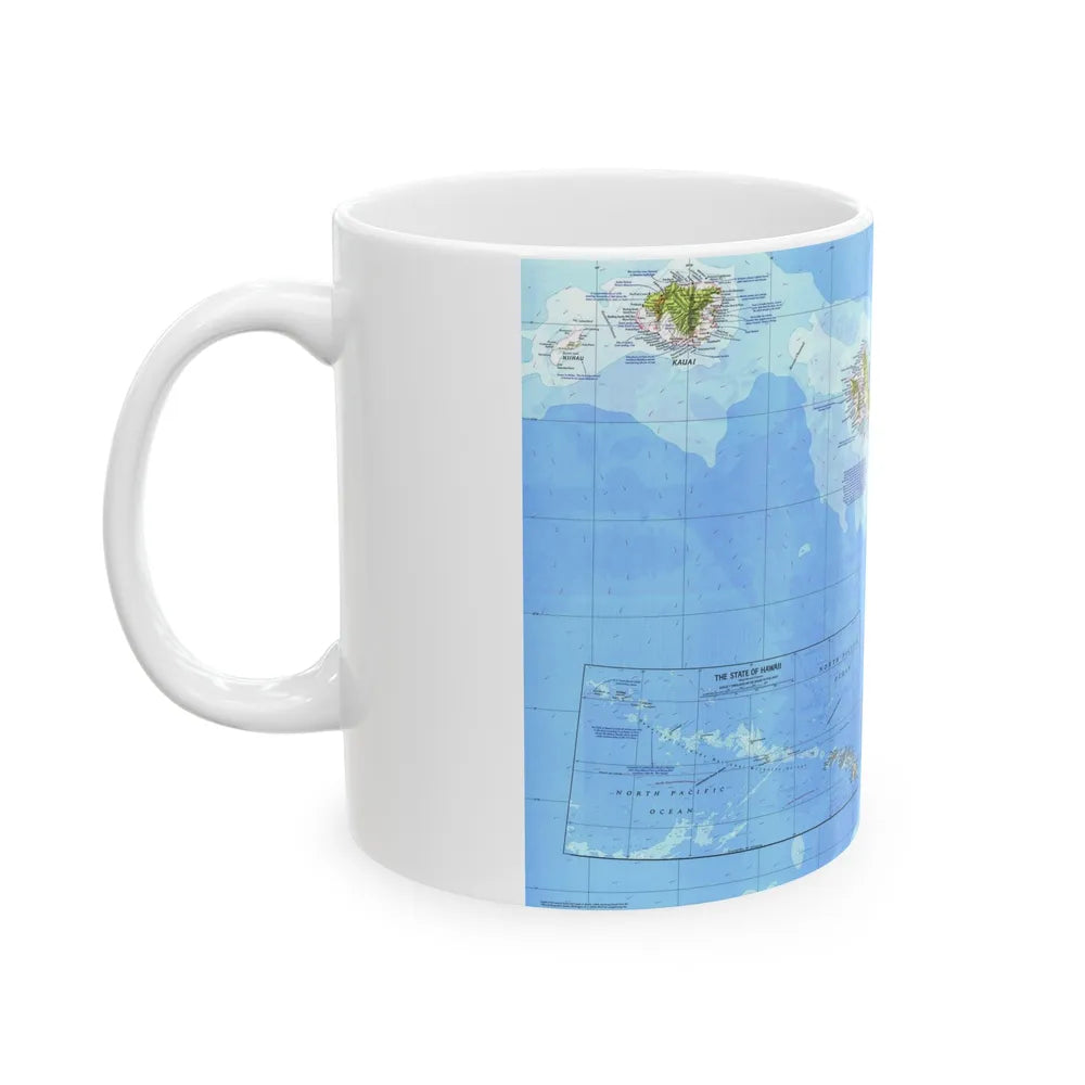 USA - Hawaii (1976) (Map) White Coffee Mug-Go Mug Yourself