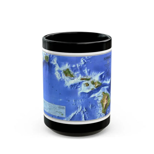 USA - Hawaii (1995) (Map) Black Coffee Mug 15oz - Go Mug Yourself