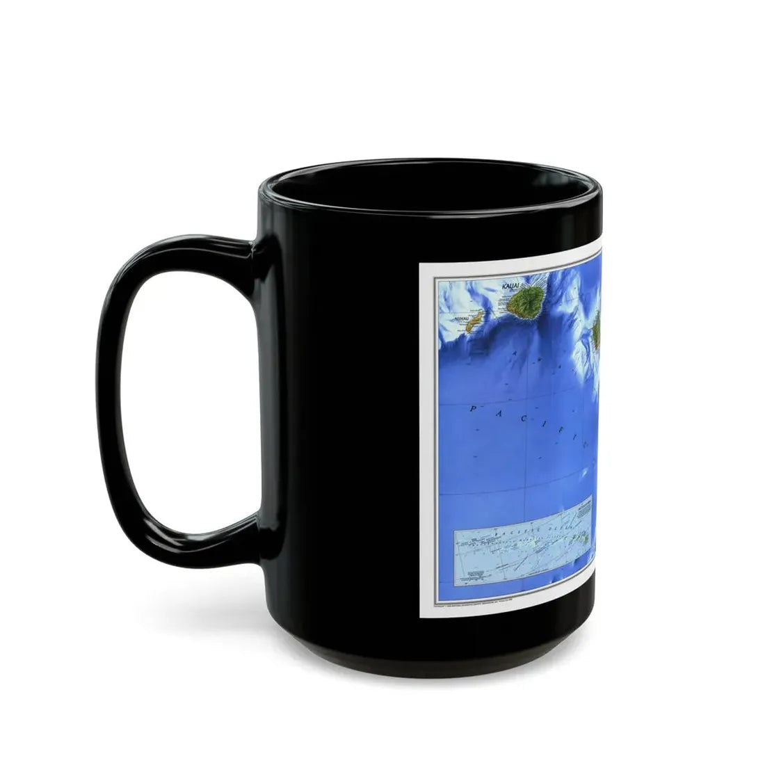 USA - Hawaii (1995) (Map) Black Coffee Mug - Go Mug Yourself