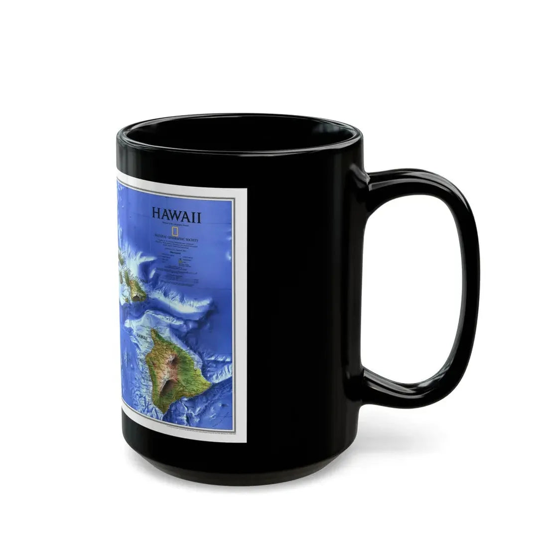 USA - Hawaii (1995) (Map) Black Coffee Mug - Go Mug Yourself