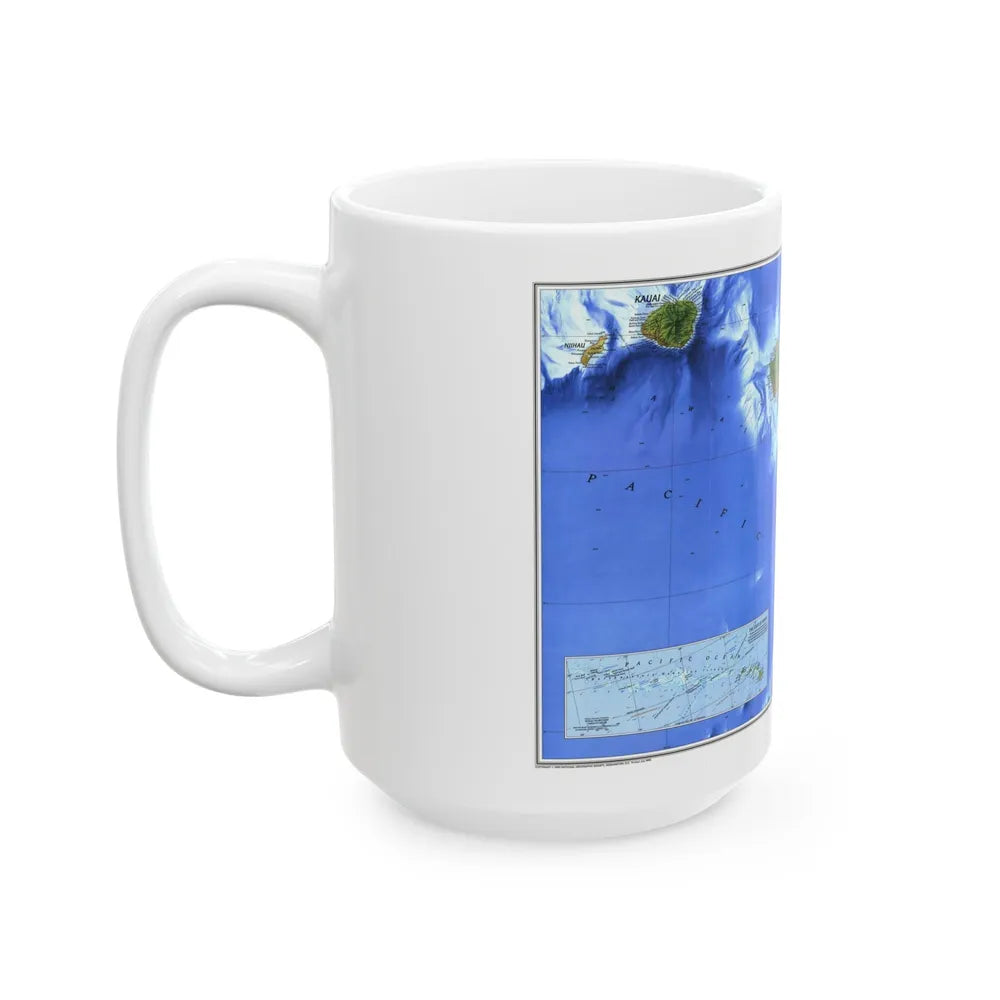 USA - Hawaii (1995) (Map) White Coffee Mug-Go Mug Yourself