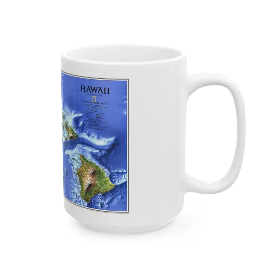 USA - Hawaii (1995) (Map) White Coffee Mug - Go Mug Yourself