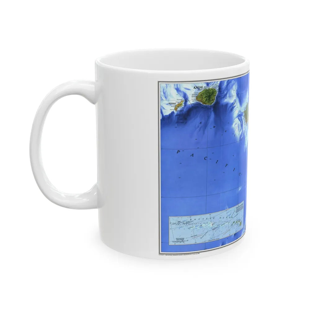 USA - Hawaii (1995) (Map) White Coffee Mug-Go Mug Yourself