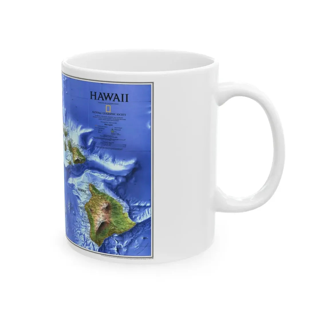 USA - Hawaii (1995) (Map) White Coffee Mug - Go Mug Yourself