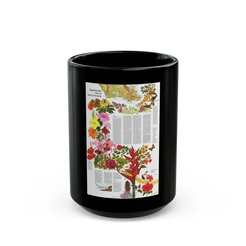 USA - Hawaii, Beguiling Isles (1976) (Map) Black Coffee Mug-15oz-Go Mug Yourself