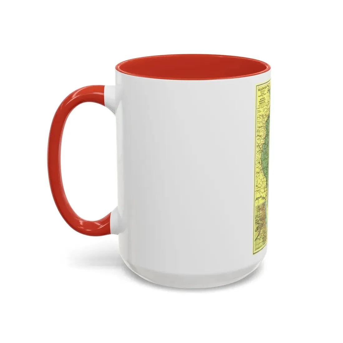USA - Illinois (1931) (Map) Accent Coffee Mug - Go Mug Yourself