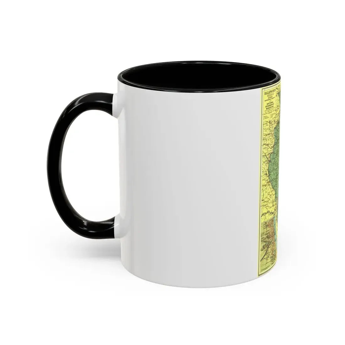 USA - Illinois (1931) (Map) Accent Coffee Mug - Go Mug Yourself