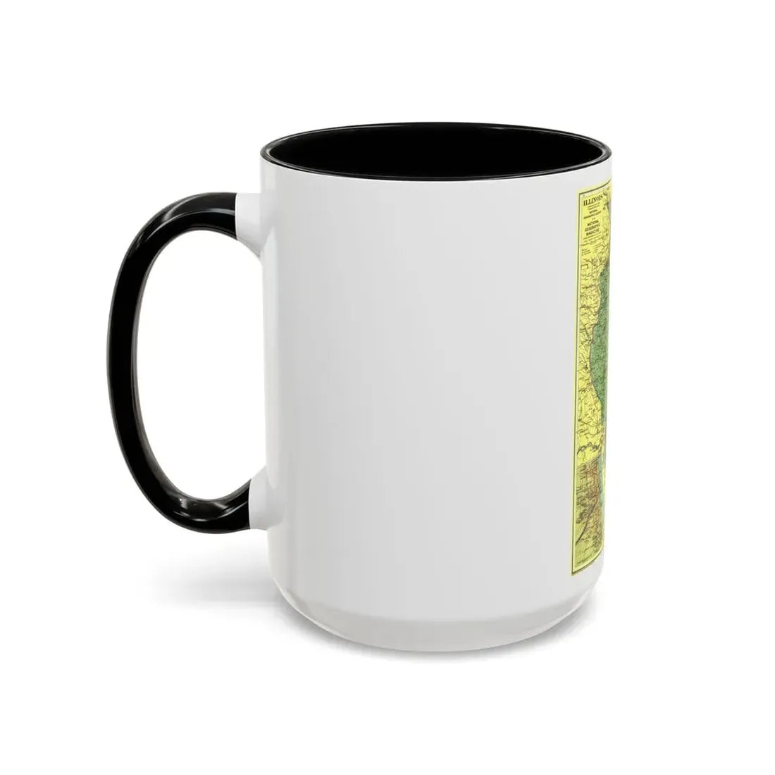 USA - Illinois (1931) (Map) Accent Coffee Mug - Go Mug Yourself