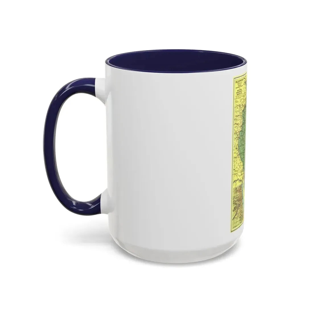USA - Illinois (1931) (Map) Accent Coffee Mug - Go Mug Yourself