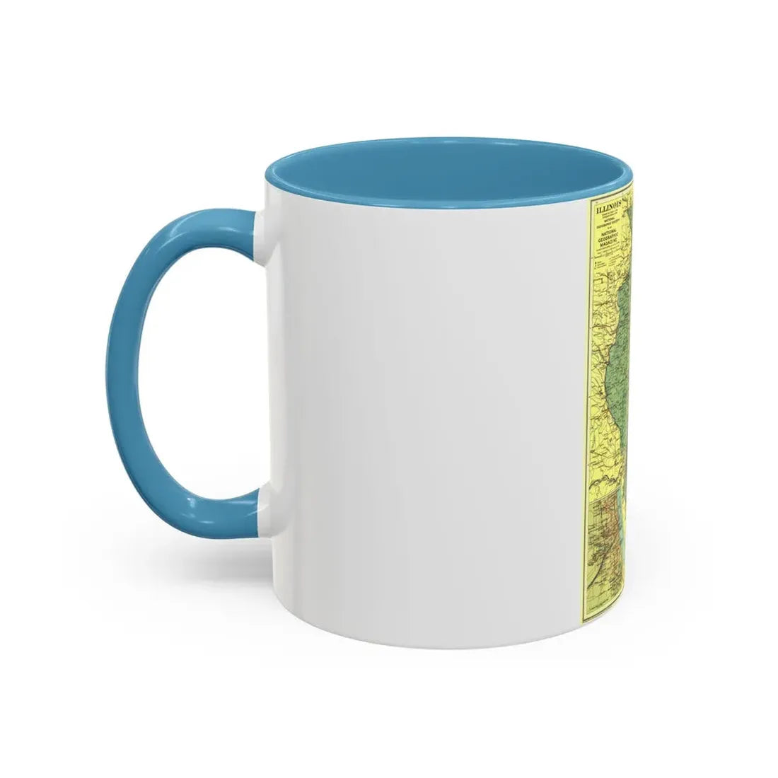 USA - Illinois (1931) (Map) Accent Coffee Mug - Go Mug Yourself
