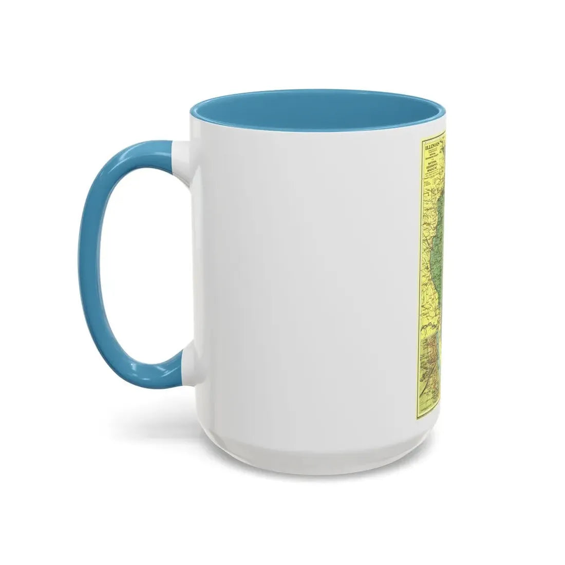 USA - Illinois (1931) (Map) Accent Coffee Mug - Go Mug Yourself