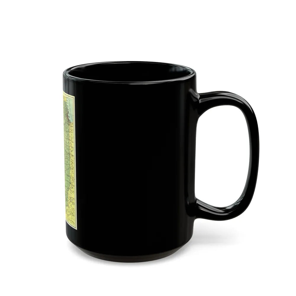 USA - Illinois (1931) (Map) Black Coffee Mug-Go Mug Yourself