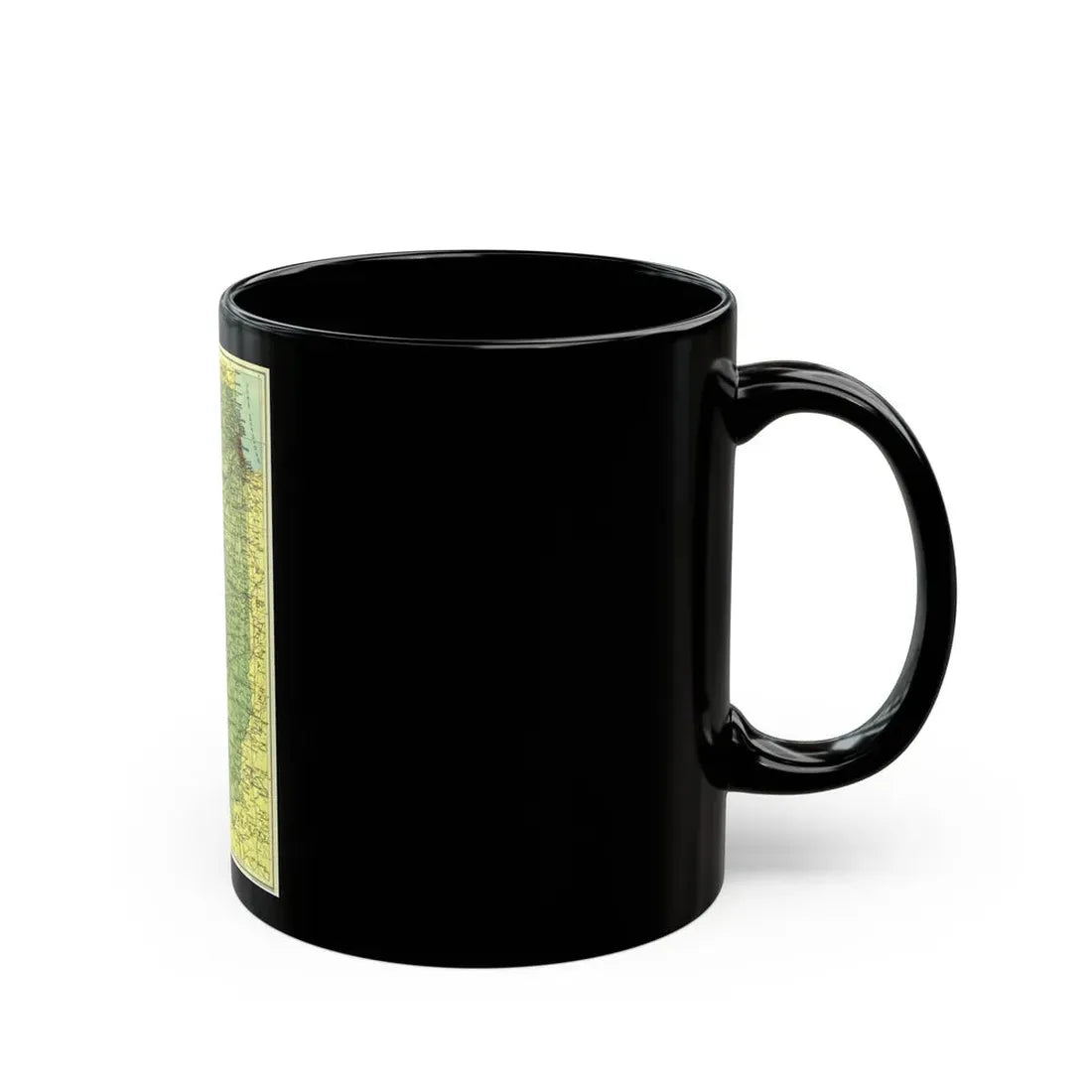 USA - Illinois (1931) (Map) Black Coffee Mug - Go Mug Yourself