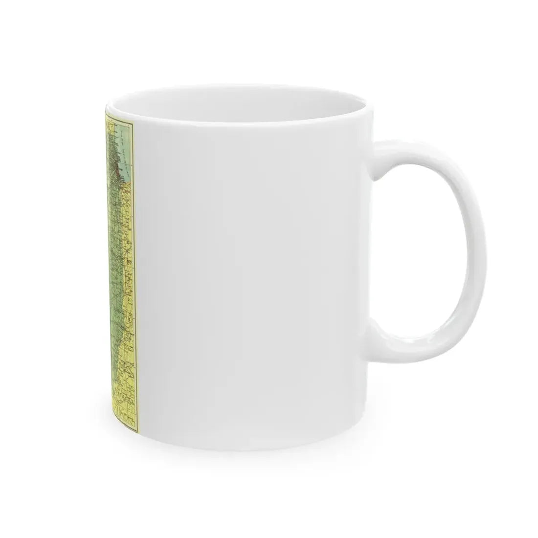 USA - Illinois (1931) (Map) White Coffee Mug - Go Mug Yourself