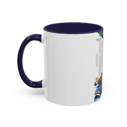 USA - Illinois, Indiana, Ohio, Kentucky 2 (1977) (Map) Accent Coffee Mug - Go Mug Yourself