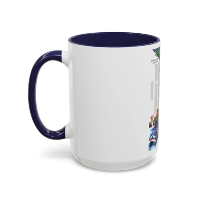 USA - Illinois, Indiana, Ohio, Kentucky 2 (1977) (Map) Accent Coffee Mug - Go Mug Yourself