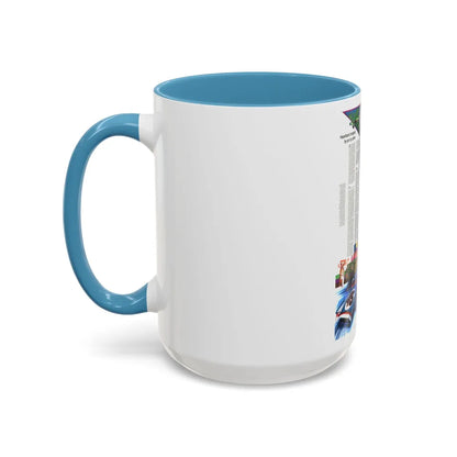 USA - Illinois, Indiana, Ohio, Kentucky 2 (1977) (Map) Accent Coffee Mug - Go Mug Yourself