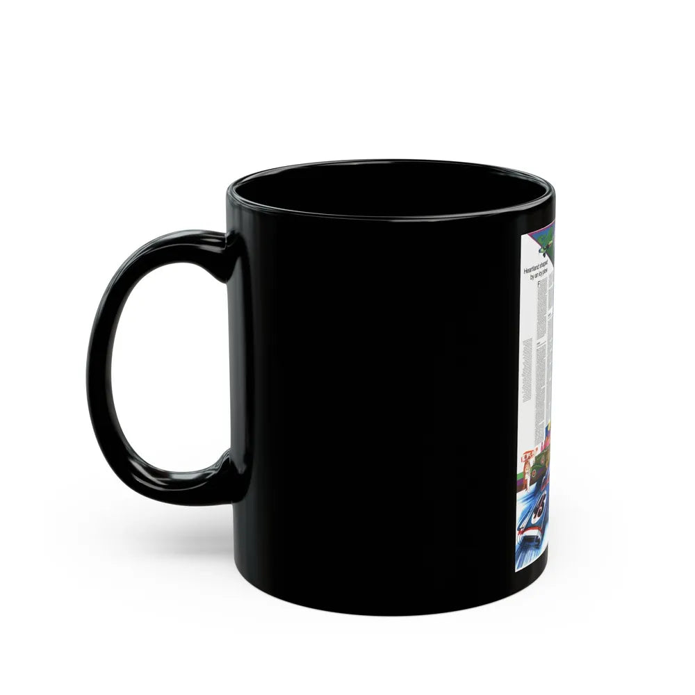 USA - Illinois, Indiana, Ohio, Kentucky 2 (1977) (Map) Black Coffee Mug-Go Mug Yourself