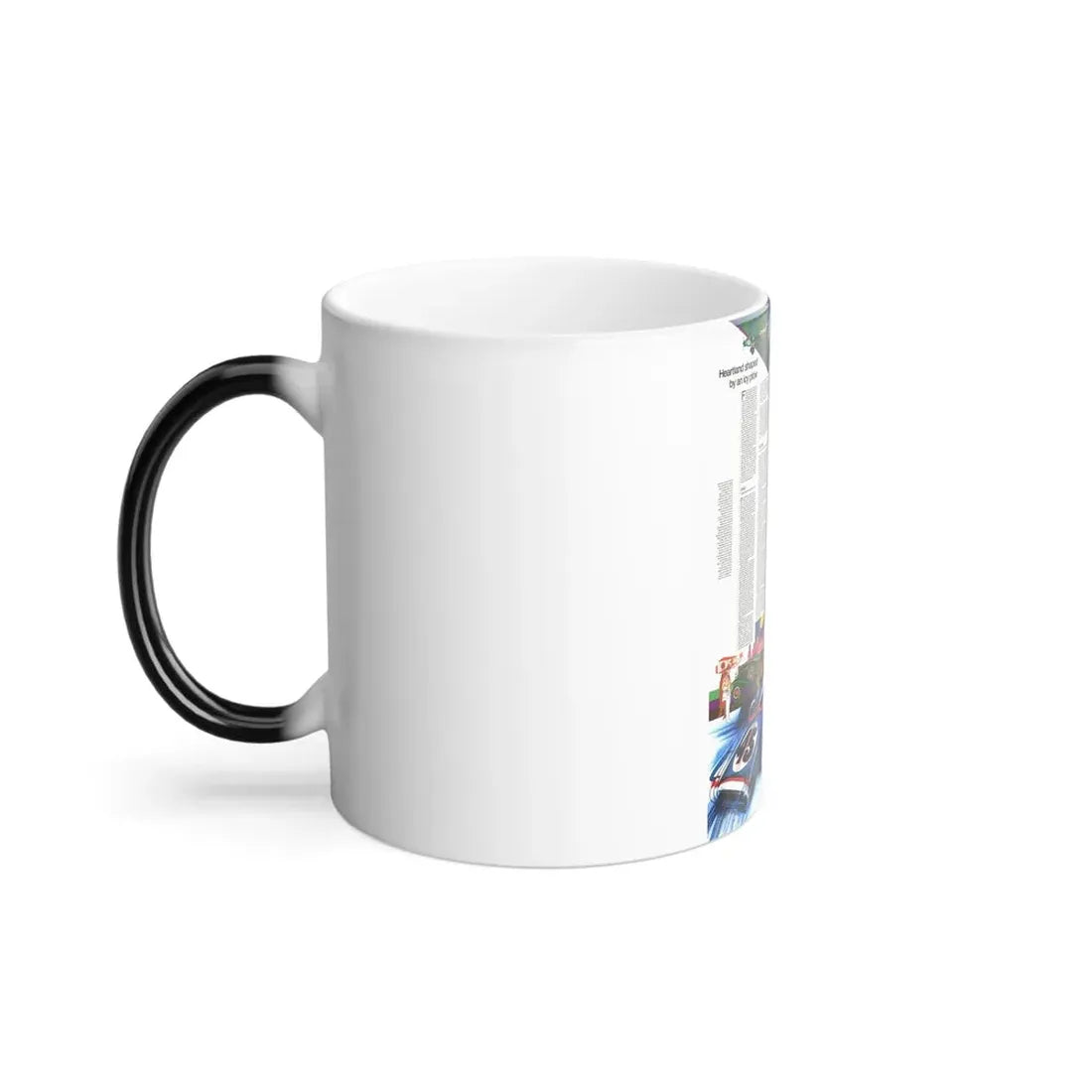 USA - Illinois, Indiana, Ohio, Kentucky 2 (1977) (Map) Color Changing Mug 11oz - Go Mug Yourself