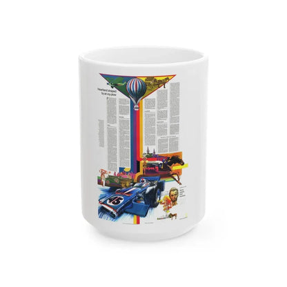 USA - Illinois, Indiana, Ohio, Kentucky 2 (1977) (Map) White Coffee Mug 15oz - Go Mug Yourself