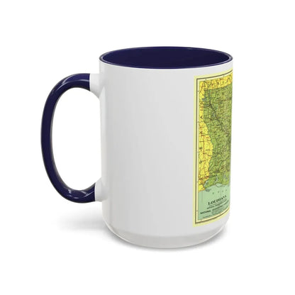 USA - Louisiana (1930) (Map) Accent Coffee Mug - Go Mug Yourself