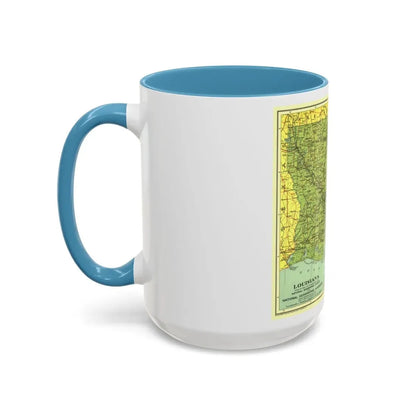 USA - Louisiana (1930) (Map) Accent Coffee Mug - Go Mug Yourself