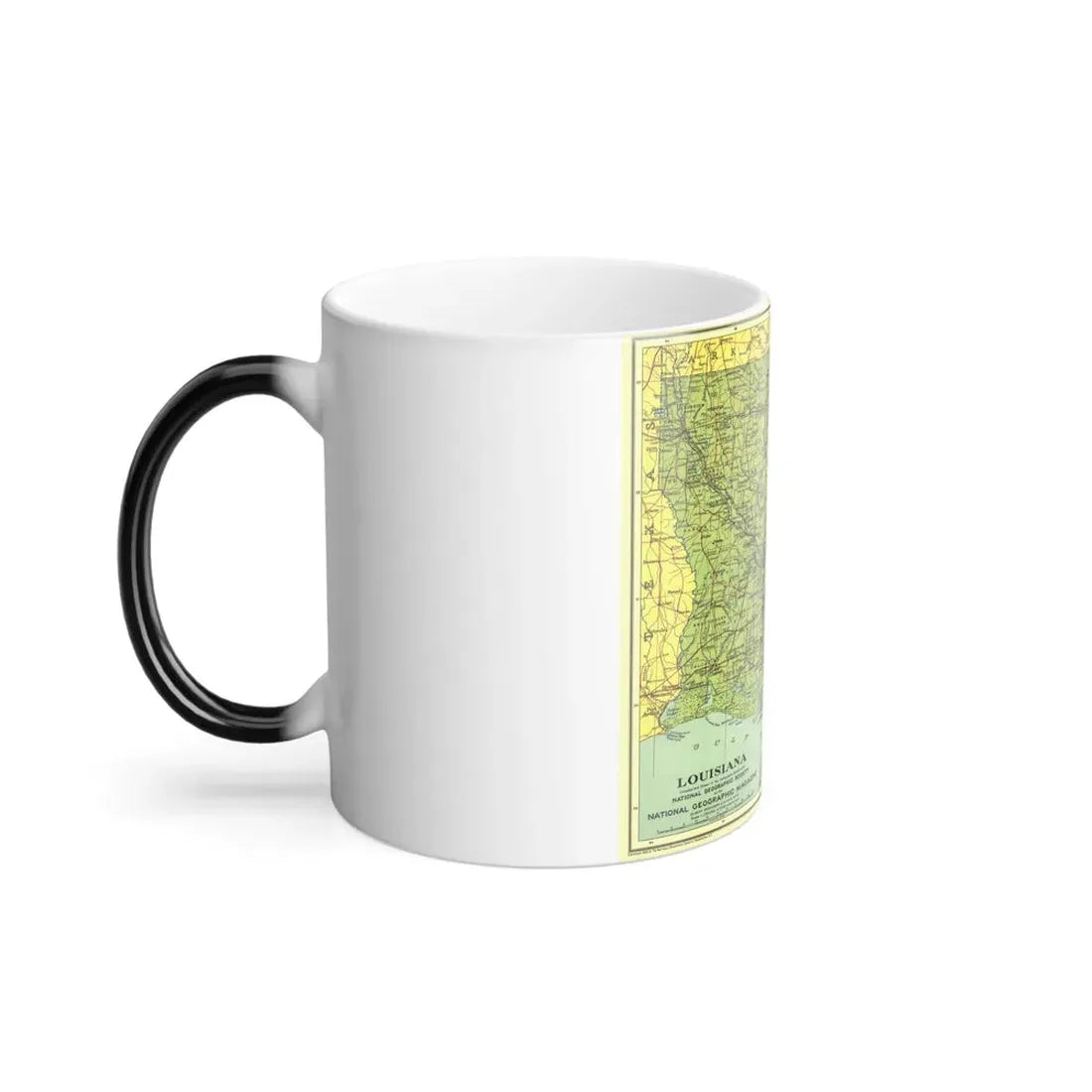 USA - Louisiana (1930) (Map) Color Changing Mug 11oz - Go Mug Yourself