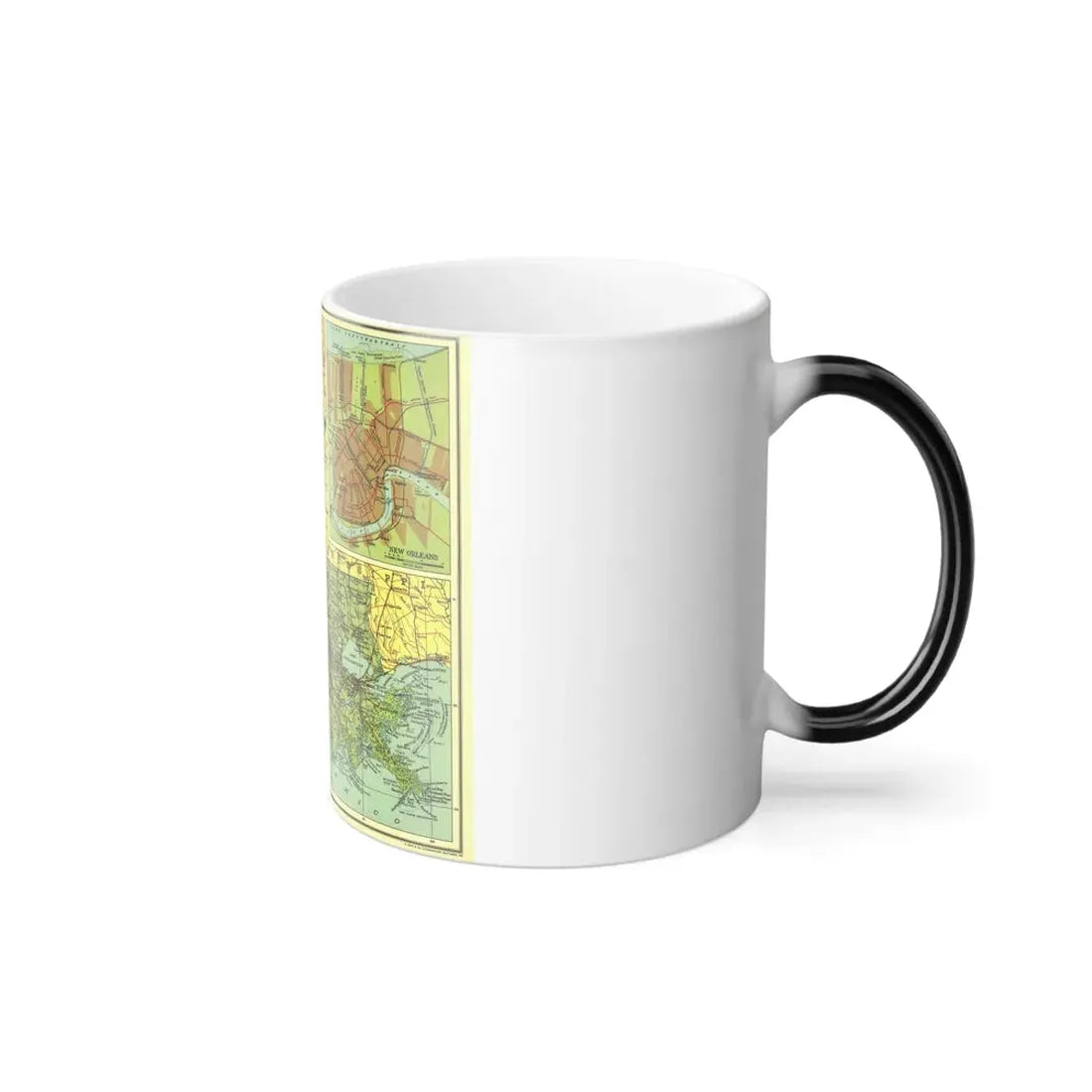 USA - Louisiana (1930) (Map) Color Changing Mug 11oz - Go Mug Yourself