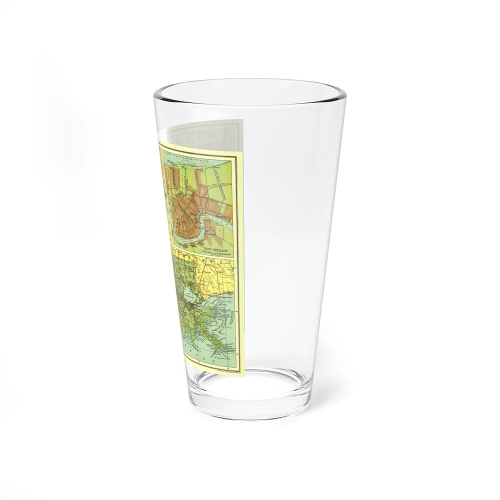 USA - Louisiana (1930) (Map) Pint Glass 16oz-Go Mug Yourself